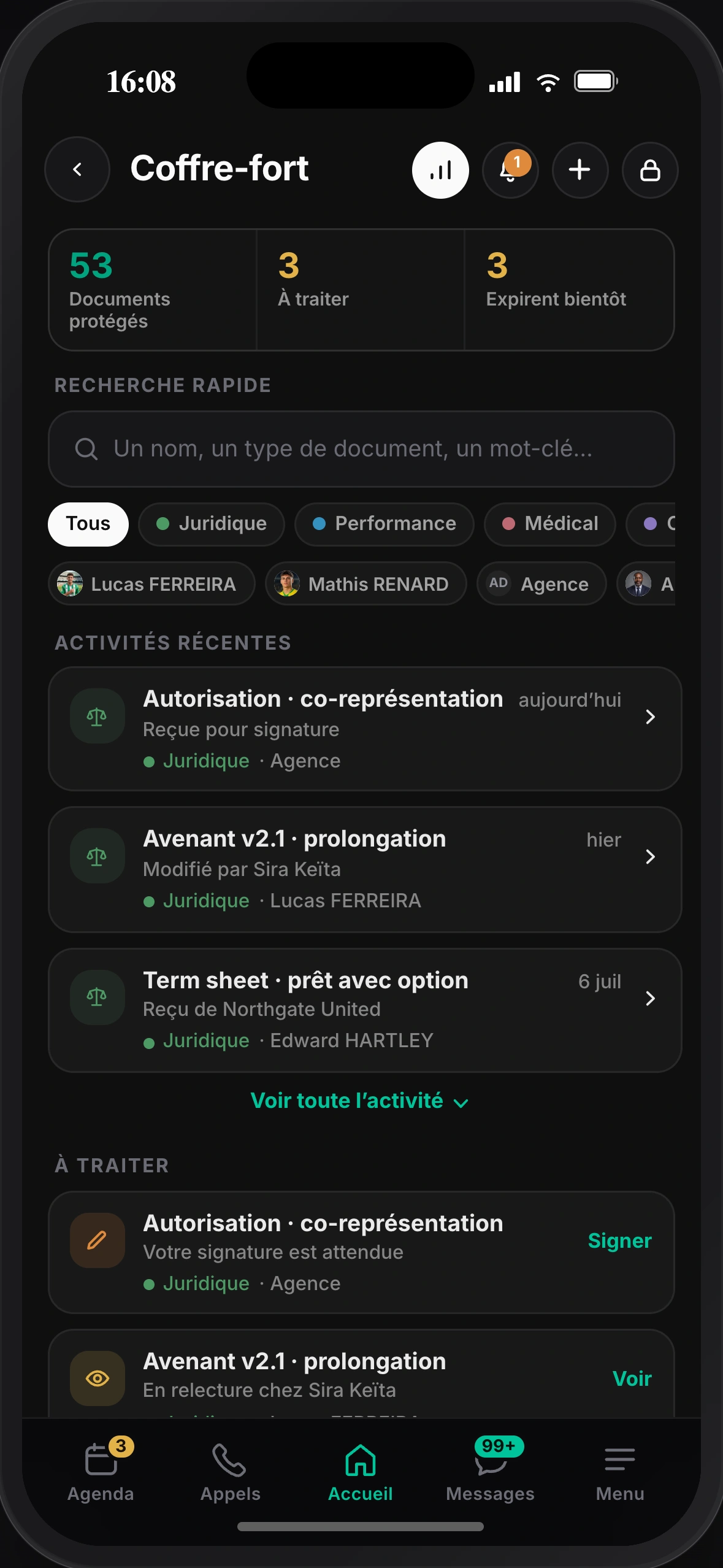 Coffre-fort Dynamique, vos documents protégés