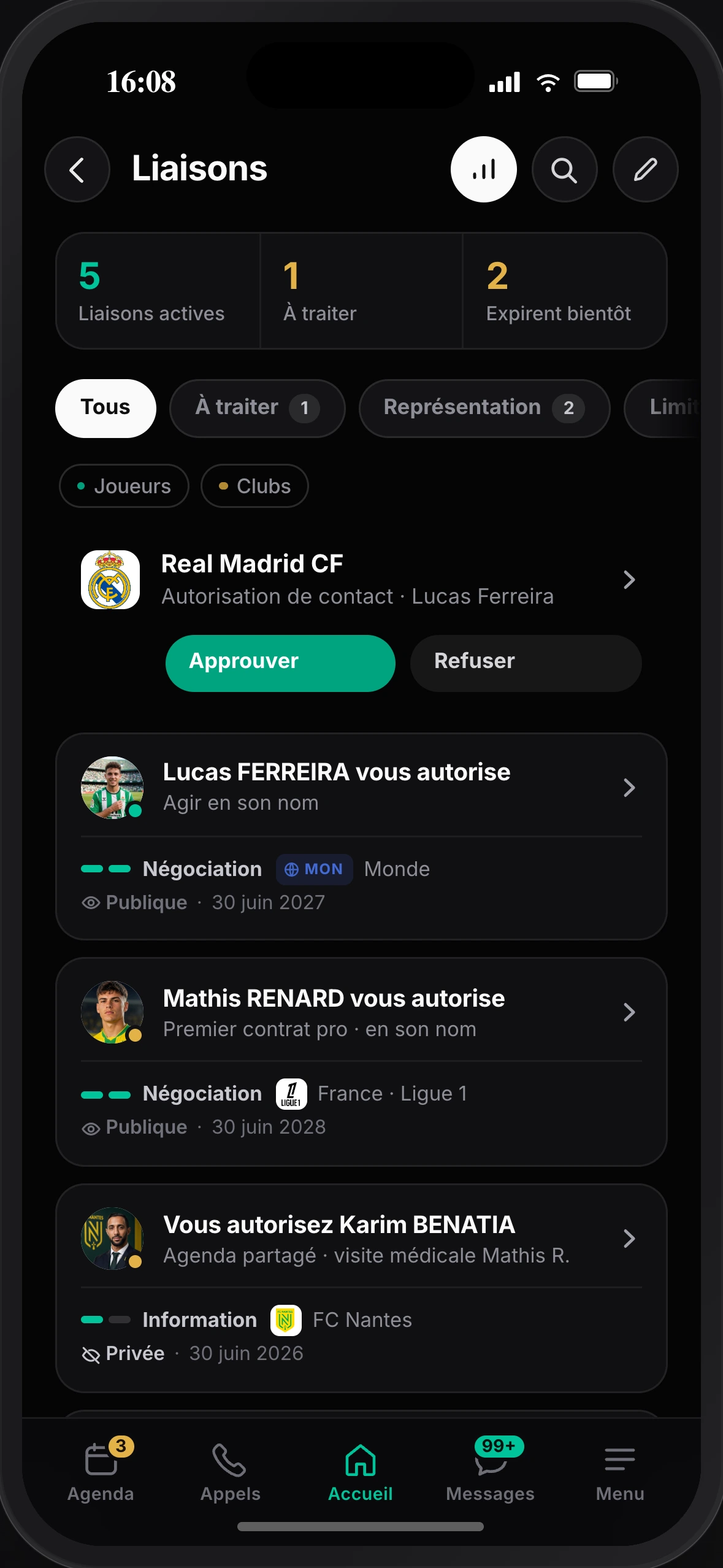 Autorisations numériques